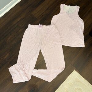 LAKE Light Lilac Purple Squiggle Print Pajama Set Size Medium